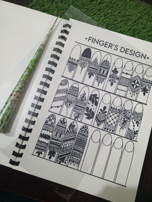 Mehandi Reusable Practice Book