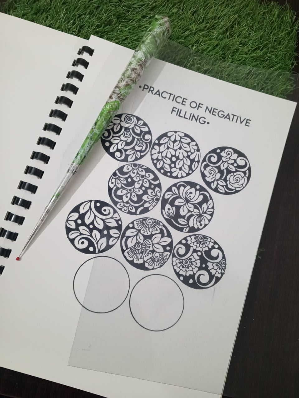 Mehandi Reusable Practice Book -  V1